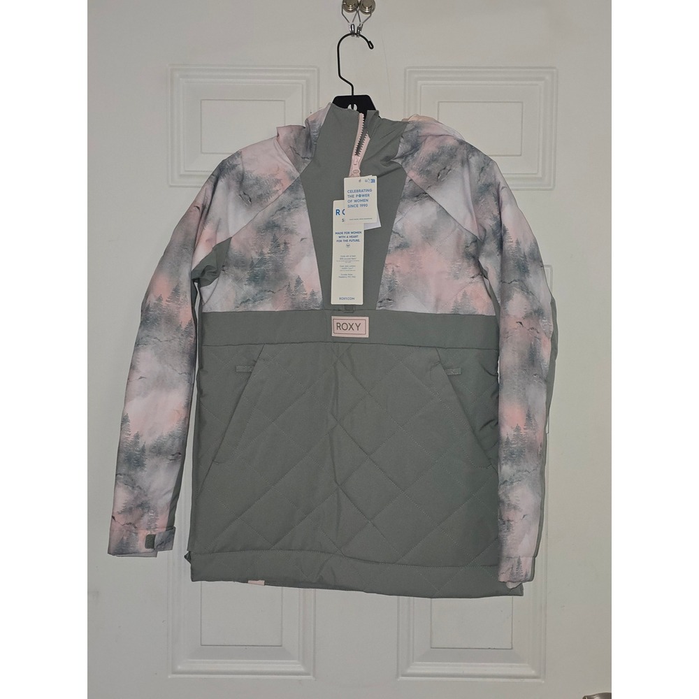 NWT Roxy Girl Radiant Lines Overhead Anorak Jacket Size 12 Kids‎ Outerwear